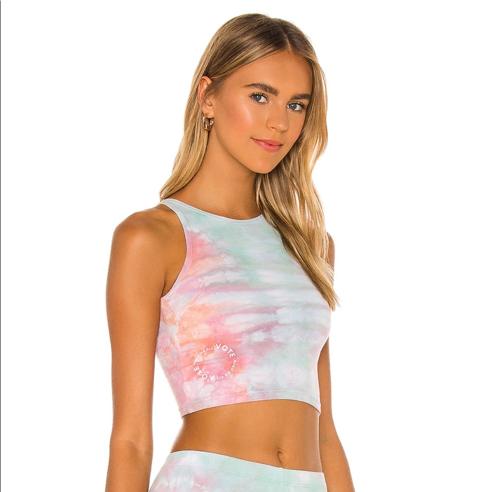 X When We All Vote Sorbet Tie Dye Tank 
DANZY